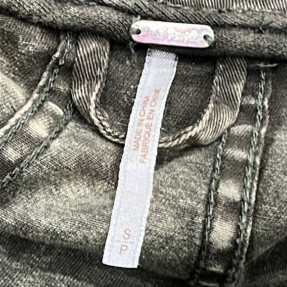 Free People Drape Collapsing Twill Moto Jacket In Olive Green size S - Picture 11 of 16